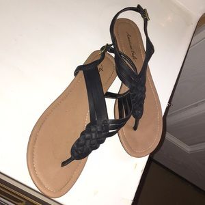 Sandals. Only worn twice. Not messed up.